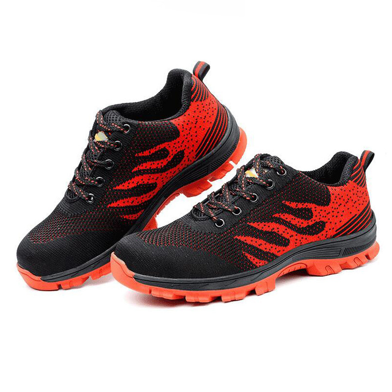 Gaomi Light weight breathable sport style sneaker work shoes rubber outsole steel toe composite toe safety shoes for men