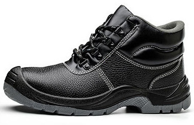 Genuine Leather Anti-Smash Puncture Industrial Mining Work Boots Slip Resistant  Steel Toe Safety Shoes For Men