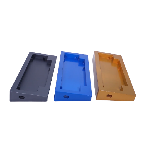 Custom 60% Polycarbonate Acrylic Brass Aluminum Mechanical Keyboard Case and Weight Plate Cnc Machining