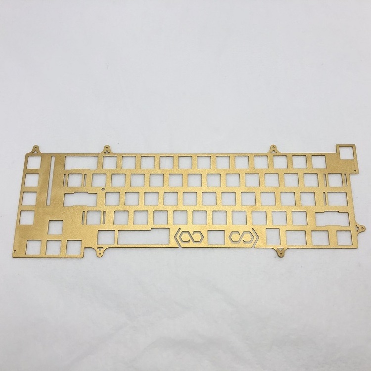 Custom 60% Polycarbonate Acrylic Brass Aluminum Mechanical Keyboard Case and Weight Plate Cnc Machining