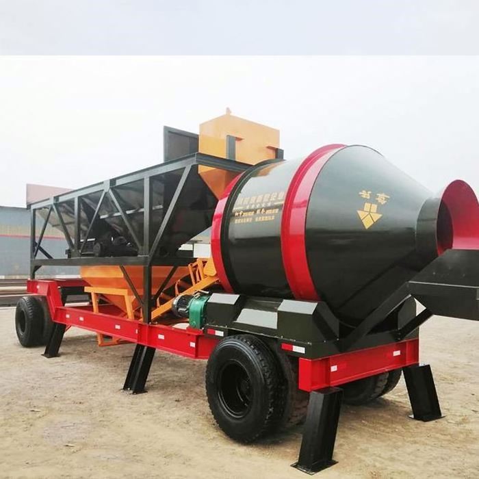 Portable Concrete Batching Plant Price / China YHZS 25m3-100m3 Mobile Cement Concrete Batching Mixing Plant for Sale