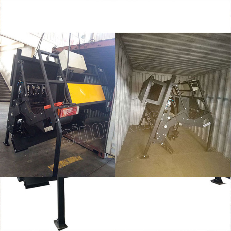 asphalt stone aggregate chip spreader mounted on trucks