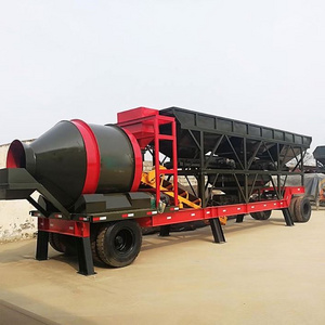 Portable Concrete Batching Plant Price / China YHZS 25m3-100m3 Mobile Cement Concrete Batching Mixing Plant for Sale