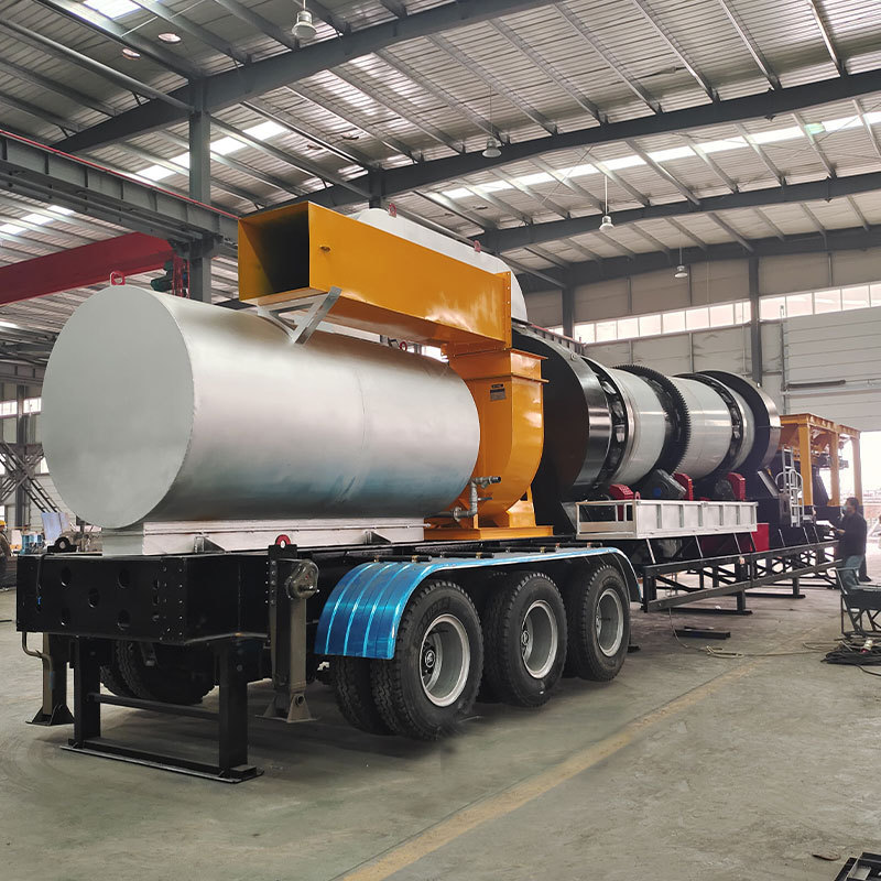 60tph portable drum mix mobile asphalt plant