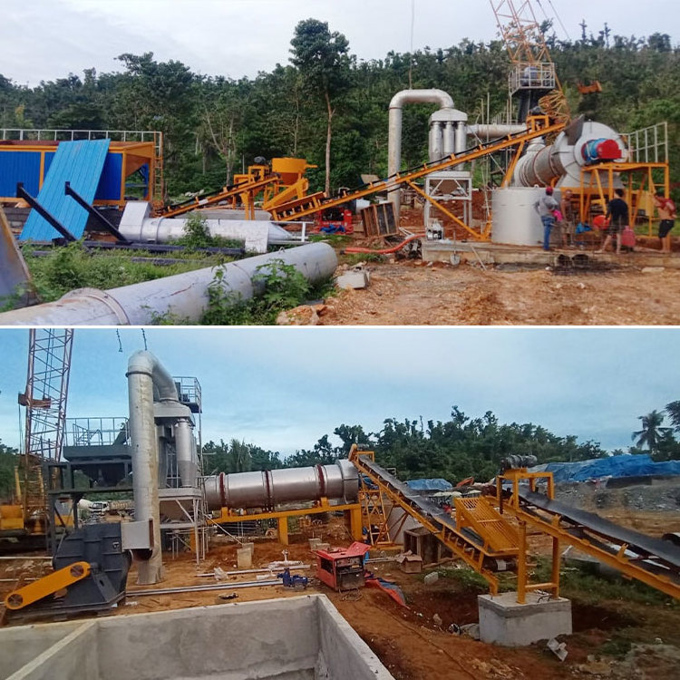 Road construction bitumen mixing plant tar plant