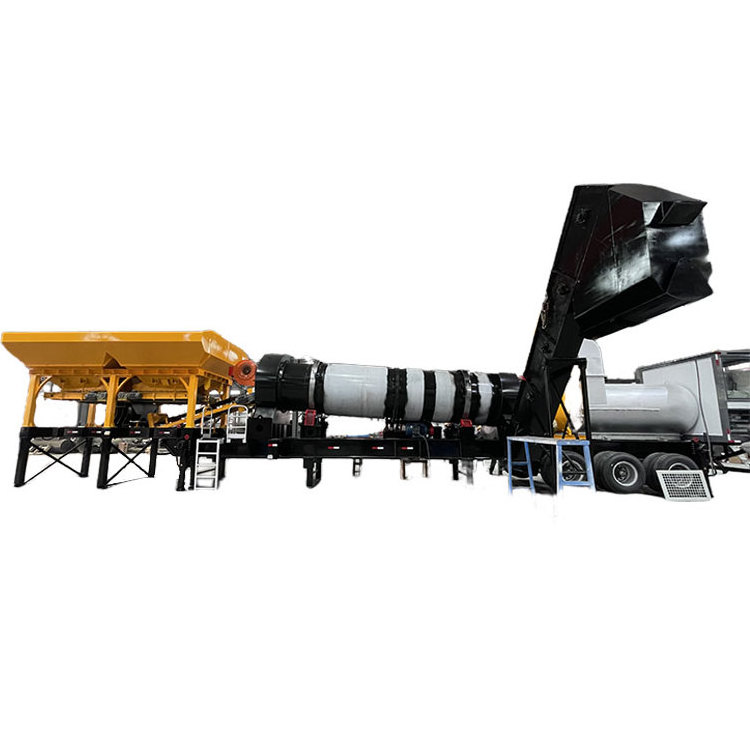 60tph portable drum mix mobile asphalt plant