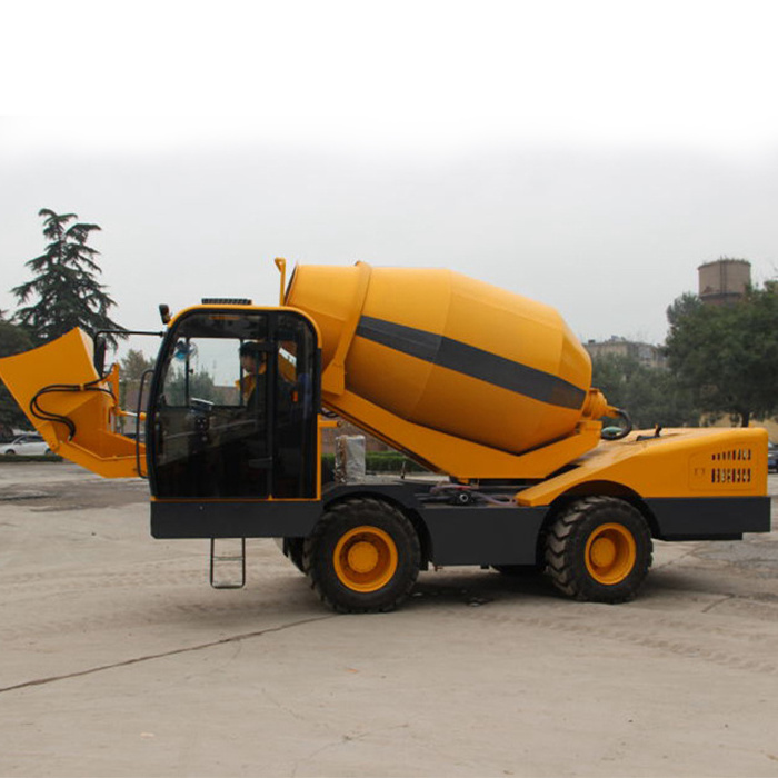 short mixing time durable quality portable self loading concrete mixer truck for sale