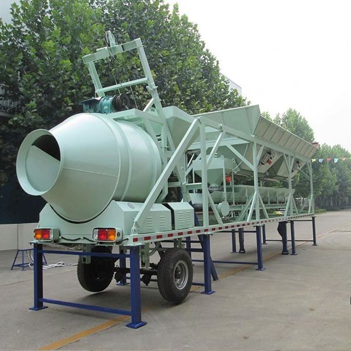 Portable Concrete Batching Plant Price / China YHZS 25m3-100m3 Mobile Cement Concrete Batching Mixing Plant for Sale