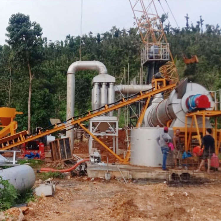 Road construction bitumen mixing plant tar plant