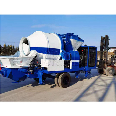 Portable Concrete mixing and pump concrete Machine Mini Small Mobile Concrete Mixer Pump