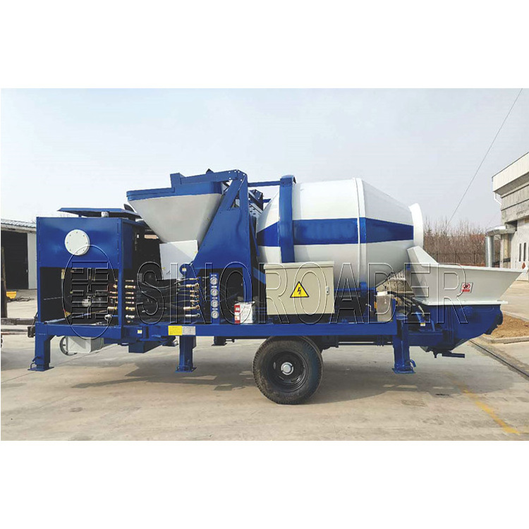 Portable Concrete mixing and pump concrete Machine Mini Small Mobile Concrete Mixer Pump