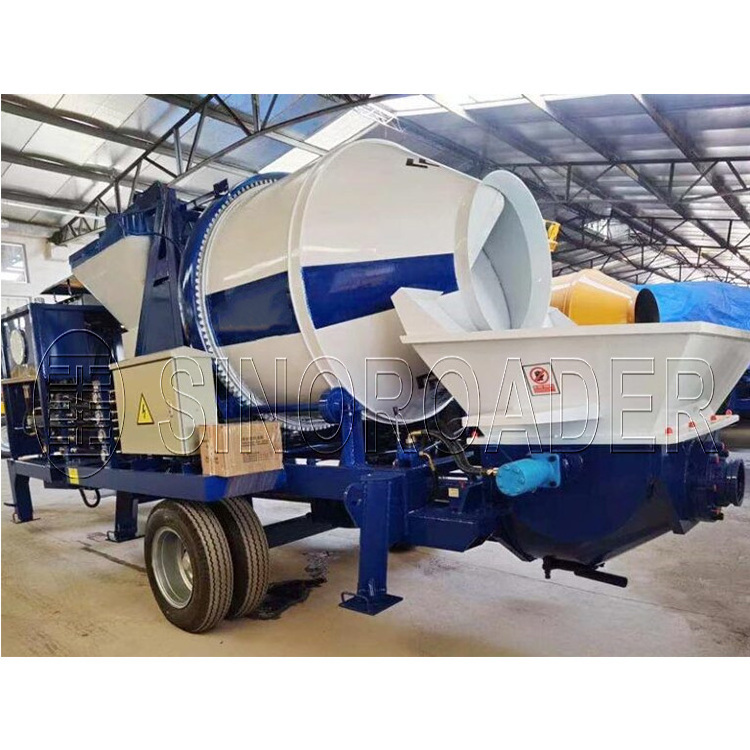 Portable Concrete mixing and pump concrete Machine Mini Small Mobile Concrete Mixer Pump