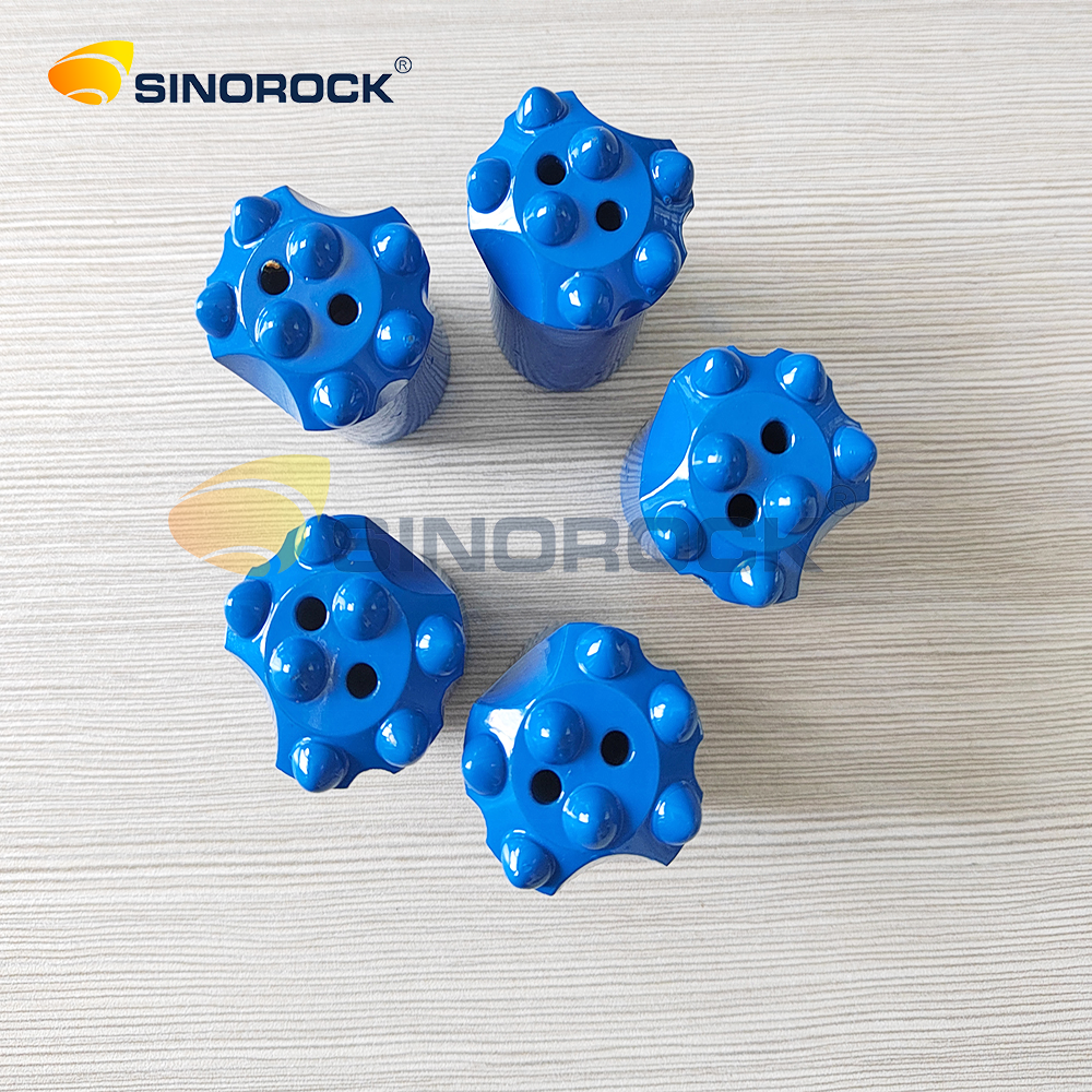 Top Hammer Rock Drilling Bits H22 7 Degree Taper Bit Drill Mining Rock Tapered Copper Drill Bits for Construction Works