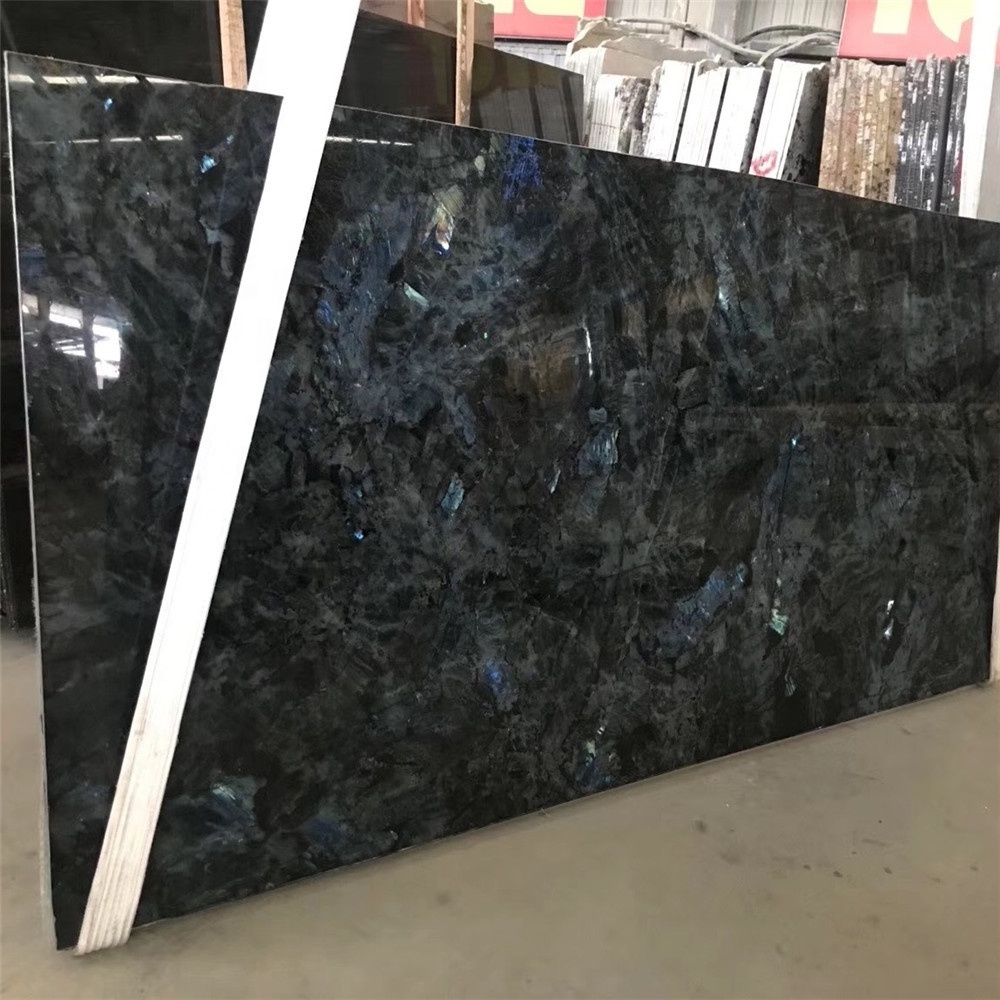 Galactic Labradorite Blue Granite Slab Price for Wall and Flooring Tiles Decoration Sinoscenery 1/-1mm