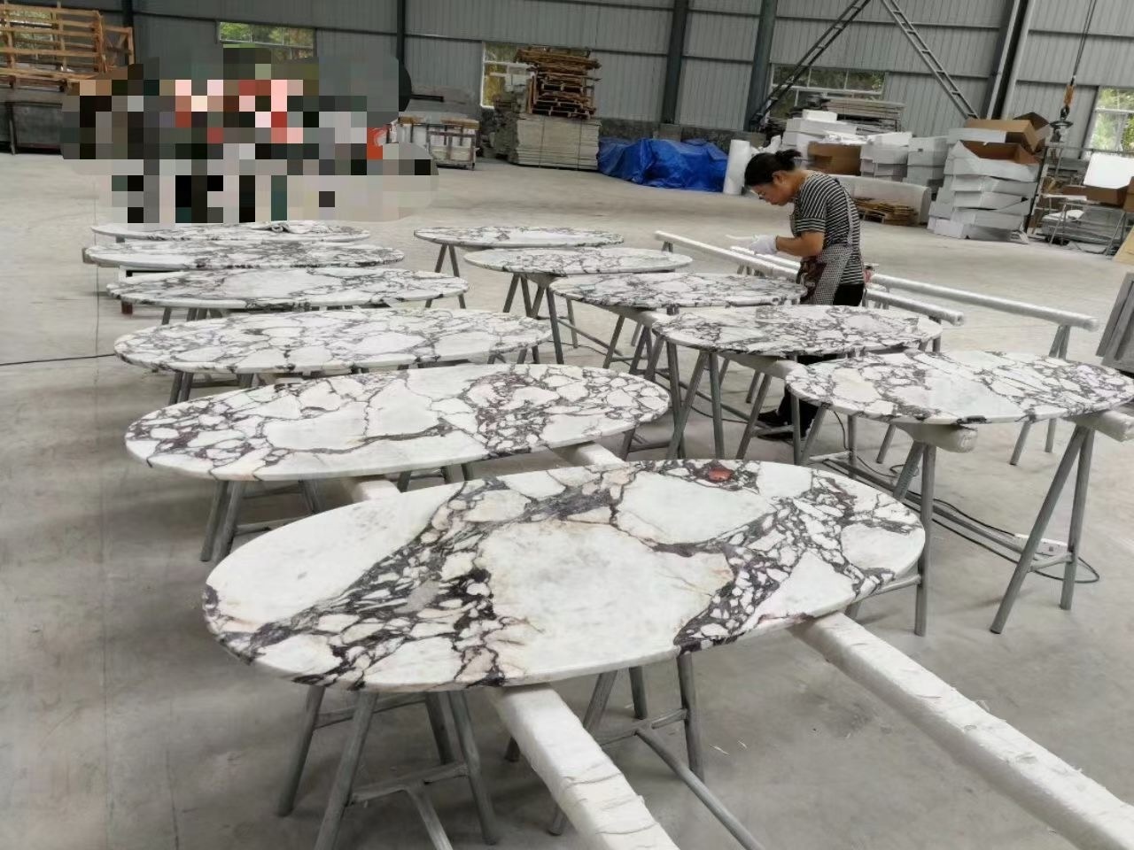 Calacatta viola white marble violet slabs with purple veins