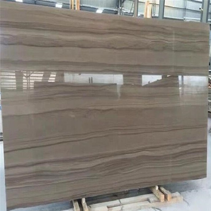 Athens grey wood marble polishing slabs with competitive price