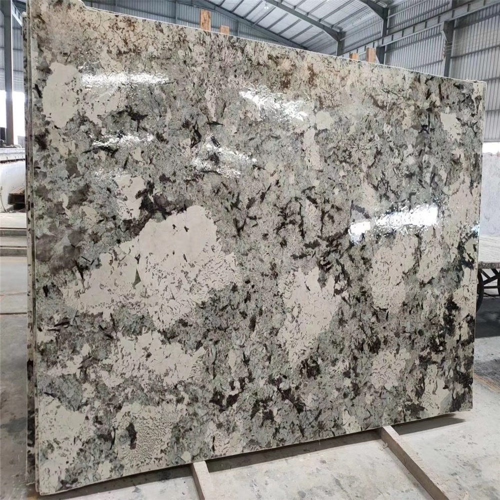 Snow moutain blue granite Van gogh granite slabs customize for countertops