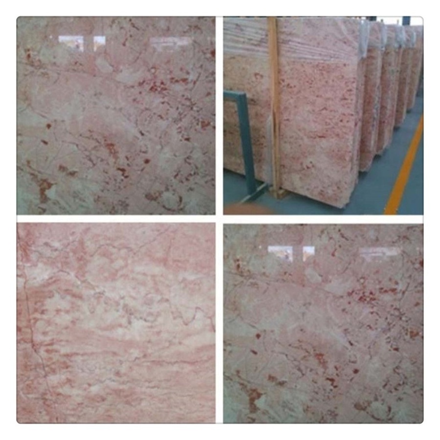 Rose pink marble veneer for wall cladding