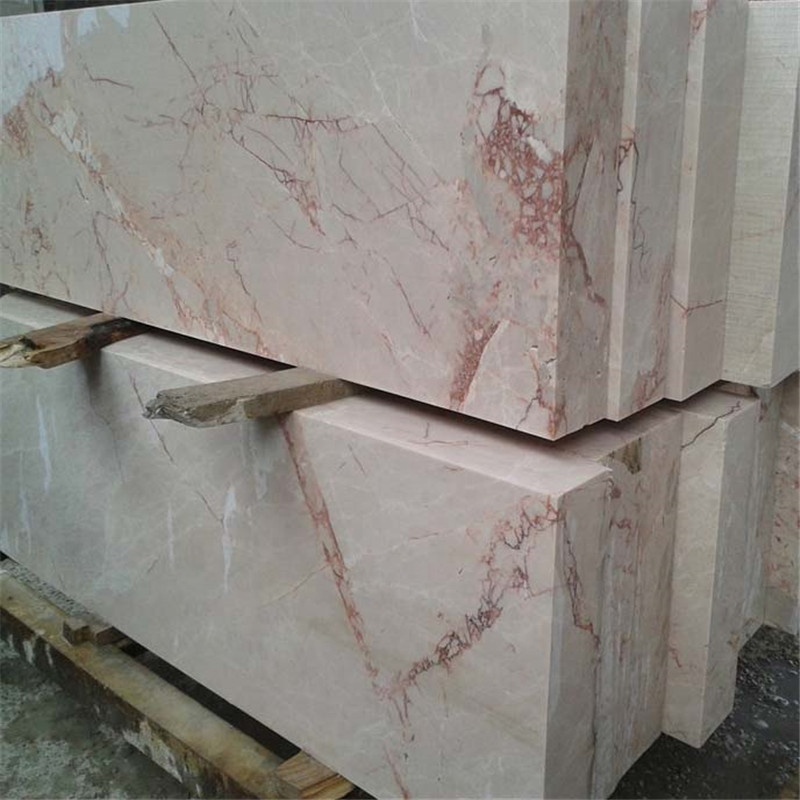 Rose pink marble veneer for wall cladding