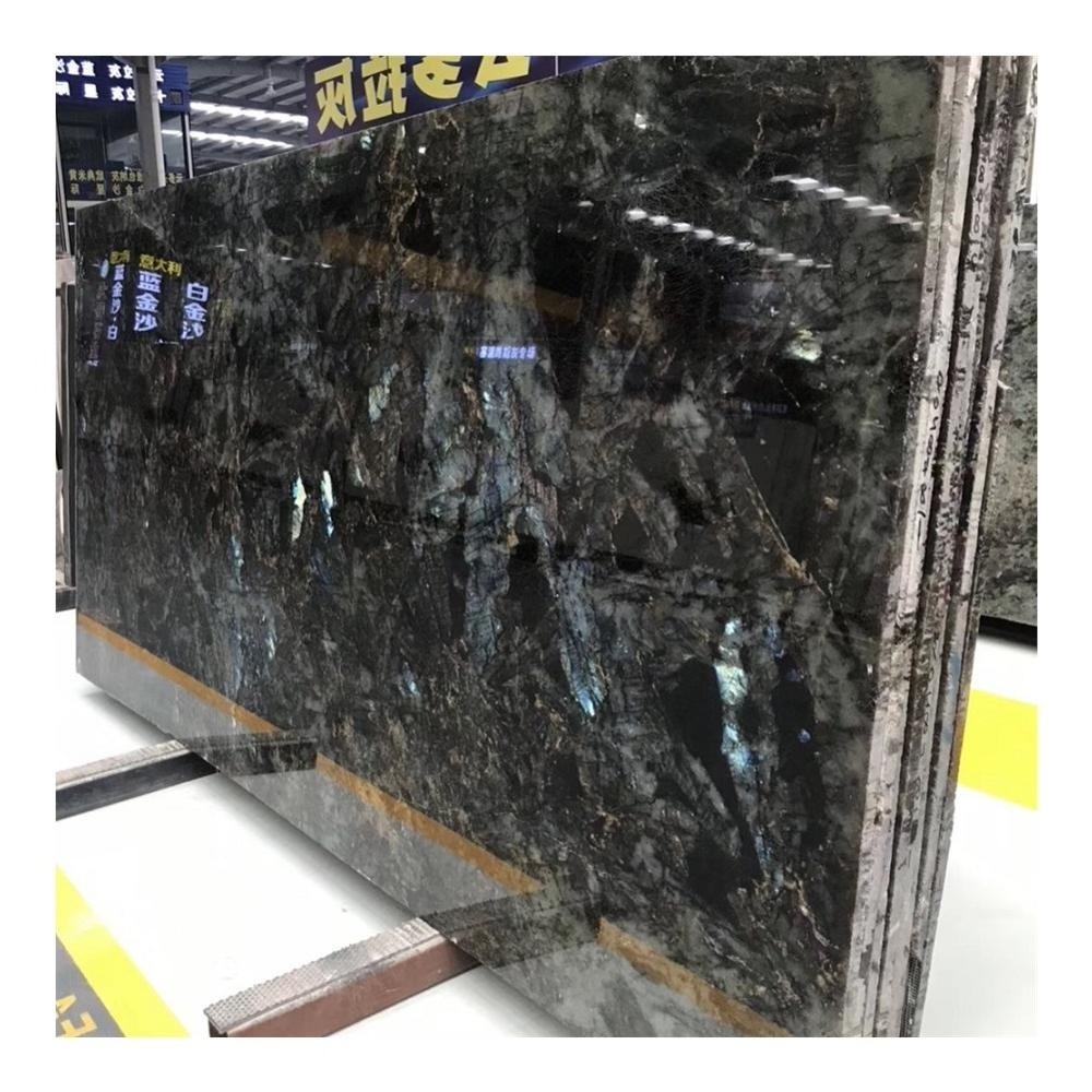 Galactic Labradorite Blue Granite Slab Price for Wall and Flooring Tiles Decoration Sinoscenery 1/-1mm