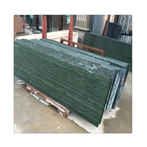 Petrified wood granite green slabs for kitchen countertops