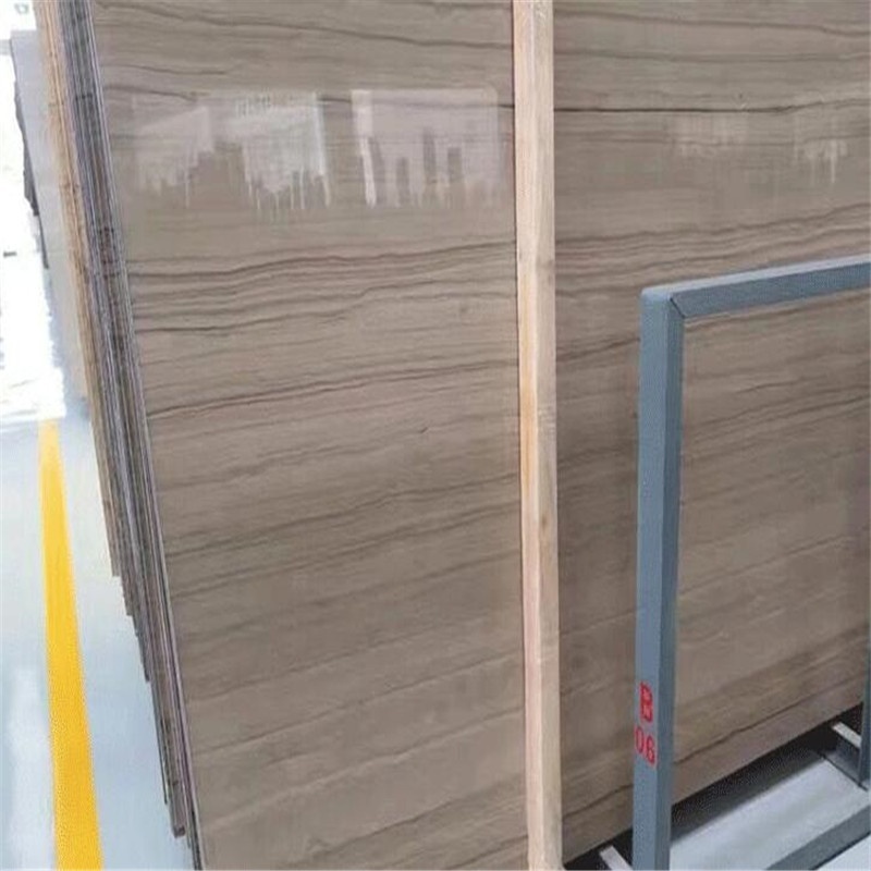 Athens grey wood marble polishing slabs with competitive price