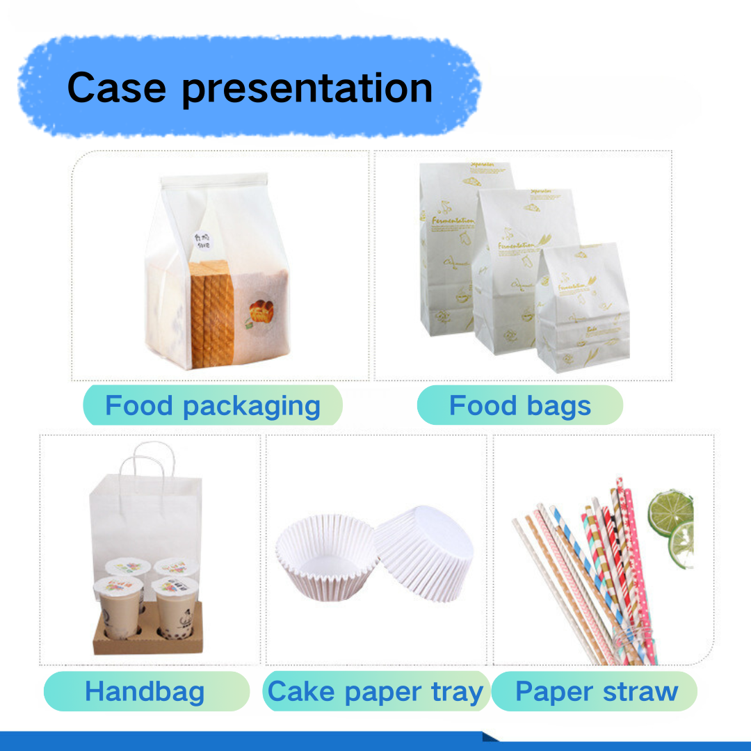 30 40 50 60 70 100 120gsm Jumbo Roll Snow White Kraft Paper food grade Packing Paper raw material