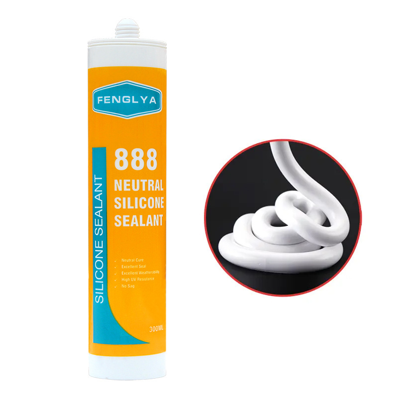 Promotion mold resistance weatherproof transparent acetic silicone sealant for big glass