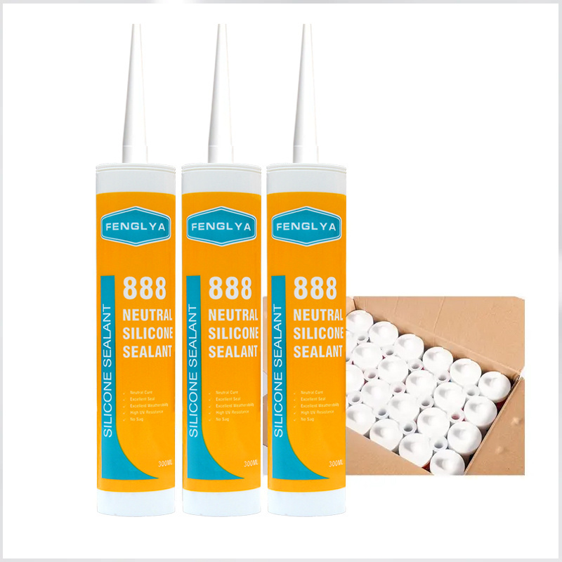 300ml Acid Free Mold Resistant Construction Bond Glue Neutral Bathroom Silicone Sealant Sparkle For Toilet