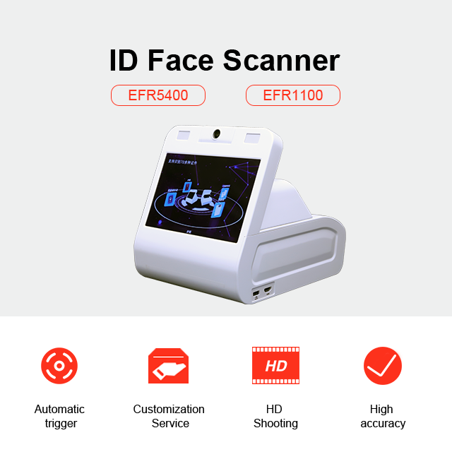 ID face reader and ID documents Face Scanner for Universities help students to check in use biometric face reader