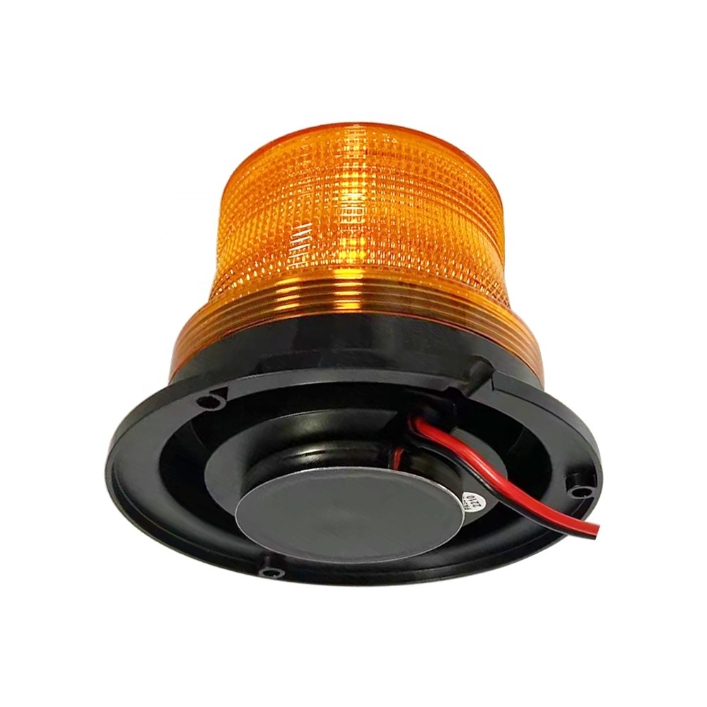 Amber Warning Light Beacon 10-110v LED Flashing Beacon Light For Tractor