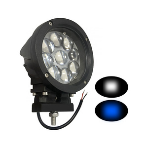 High power 45W blue spot light 50000 hours working time round flood work light