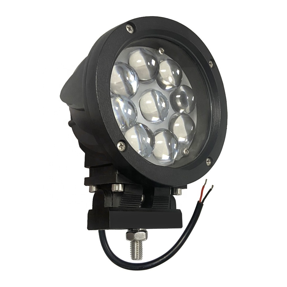 High power 45W blue spot light 50000 hours working time round flood work light