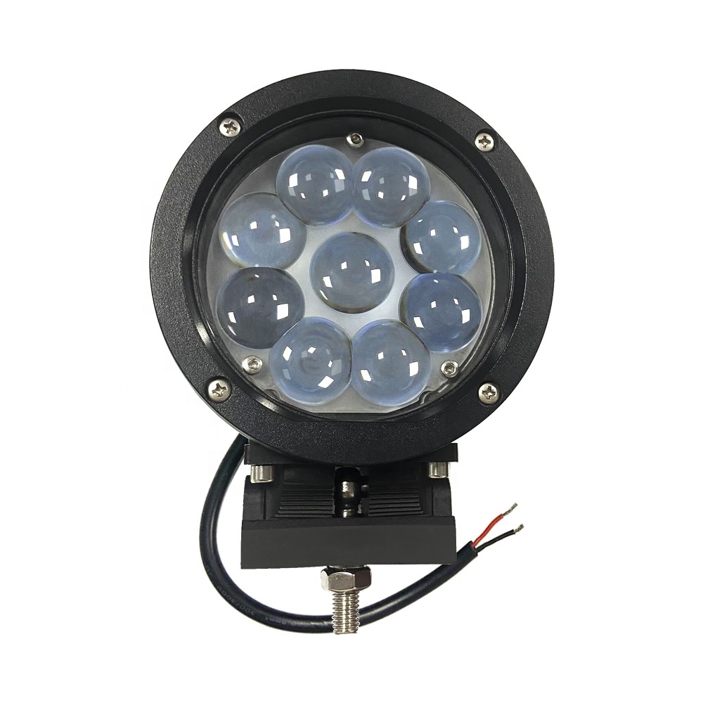 High power 45W blue spot light 50000 hours working time round flood work light