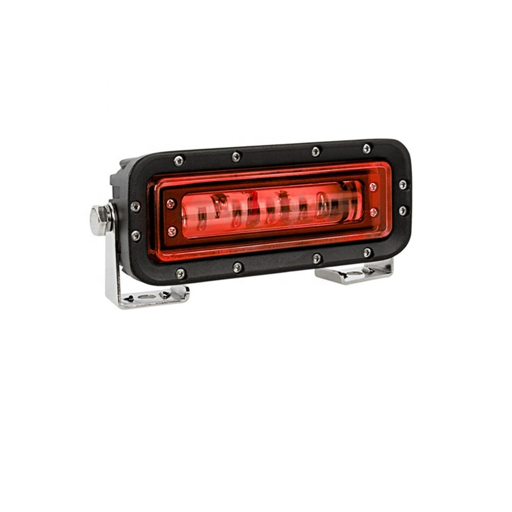 High quality 30W led light bar IP67 PC cover red zone warning lamp for forklift