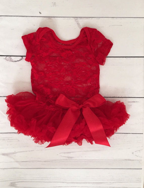 Baby Girl 1st birthday lace tutu bodysuit tutu outfit-newborn tutu dress