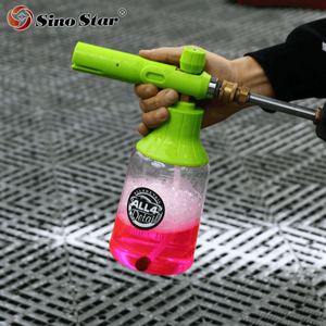 SP00367 Car Washer Snow Foam Gun 1/4" Quick Connector With Big Mouth Transparent Bottle Adjustable Foam Cannon