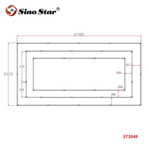 Aluminum linkable diy auto detailing led aluminum light bar shape colors inspection LED batten light ST2048