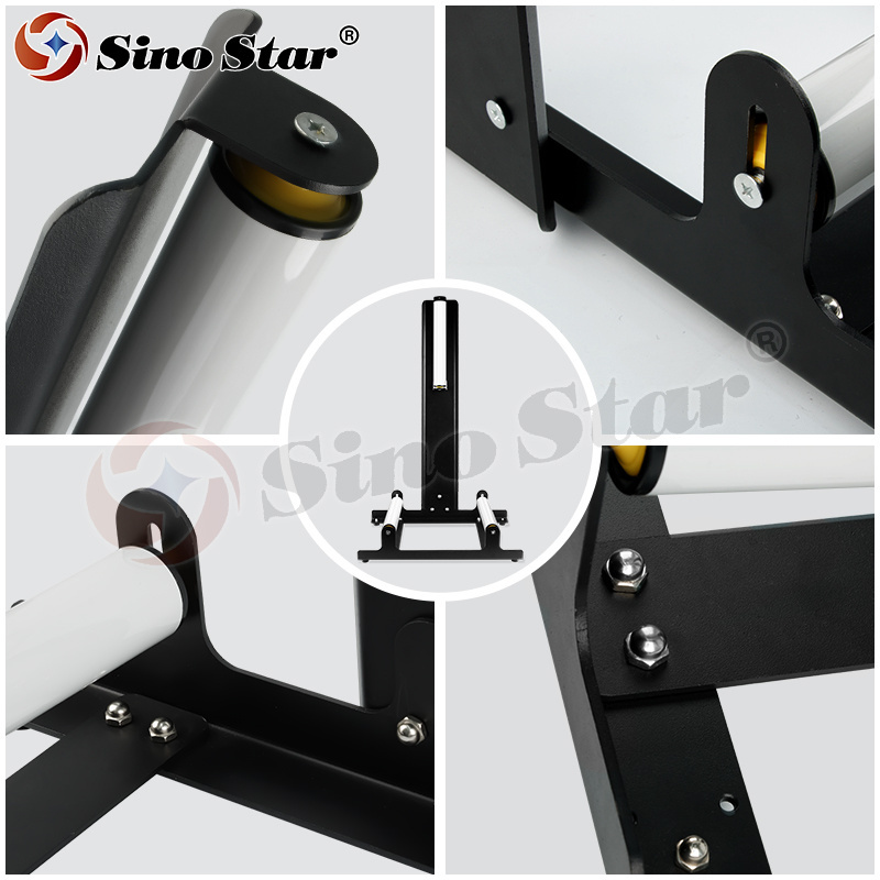 Black Car Rolling Wheel Detailing Wheel Stand metal Tire Roller Stand for Washing Car Wheels Stand Detailing SP00343