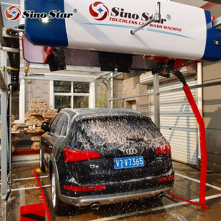 Sino Star Luxury 360 Brushless carwash equipment price automatic car wash system touchless car wash machine