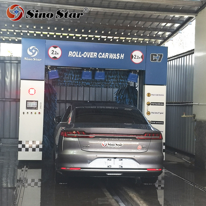 High Pressure car Washer cleaning /automatic rollover car washer/auto car washing for gas station with Shampoo/wax function