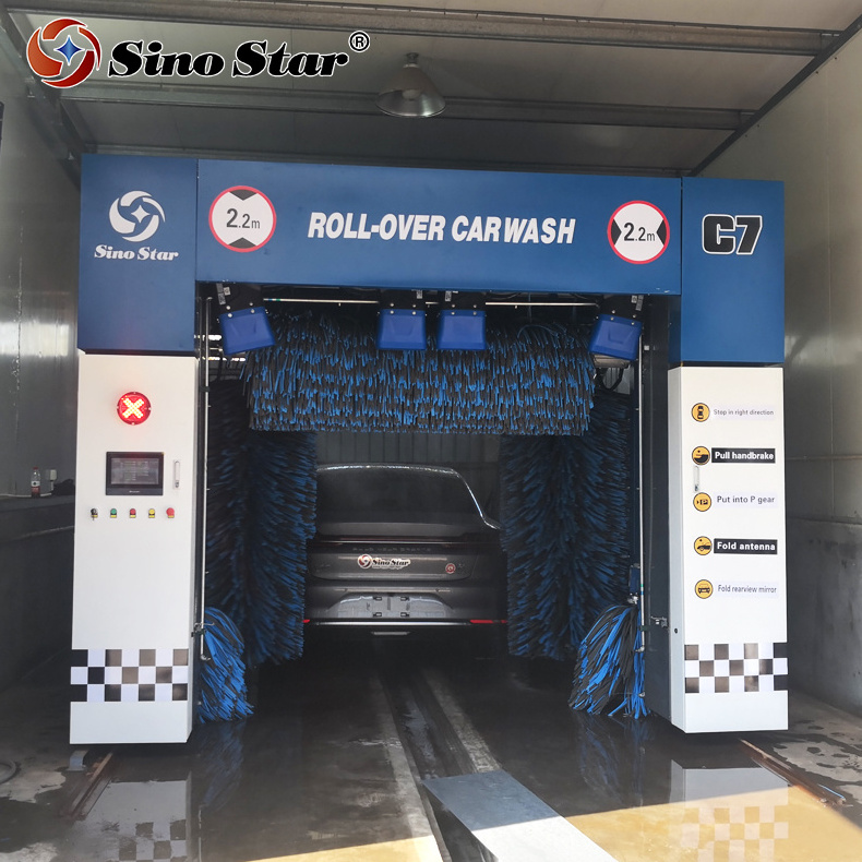 High Pressure car Washer cleaning /automatic rollover car washer/auto car washing for gas station with Shampoo/wax function