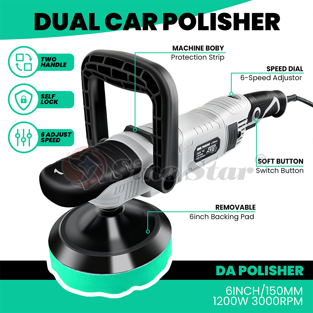 Best quality  6-speed adjustable Car Rotary Polisher RO Car Polishing Machine for Car Detailing and Polishing