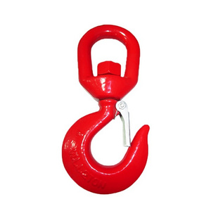 Drop Forged Chain Hoist Lifting Crane Hook Swivel Hoist Hook with Safety Latch