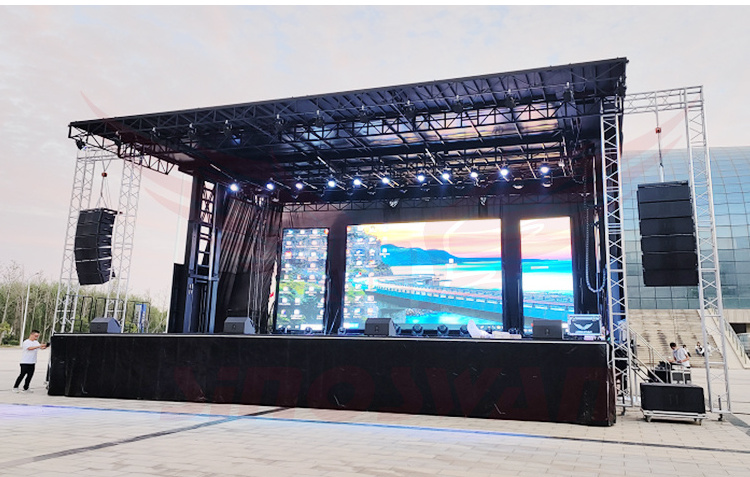 Multi-functional Mobile Stage Roadshow Truck Hydraulic Stage truck Mobile Stage Trailer for 30000-100000people