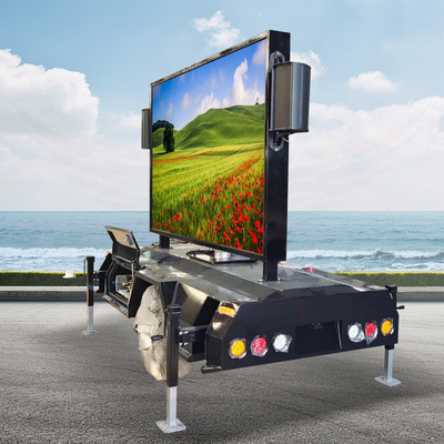 SINOSWAN SL30 mobile LED trailer mobile billboard mobile led trailer display sign digital trailer sign mounted car for sale