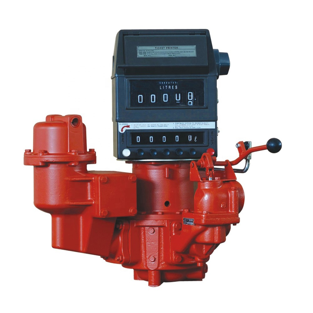 Smith Type Positive Displacement Flow Meter Fuel Station Uses High-precision 3