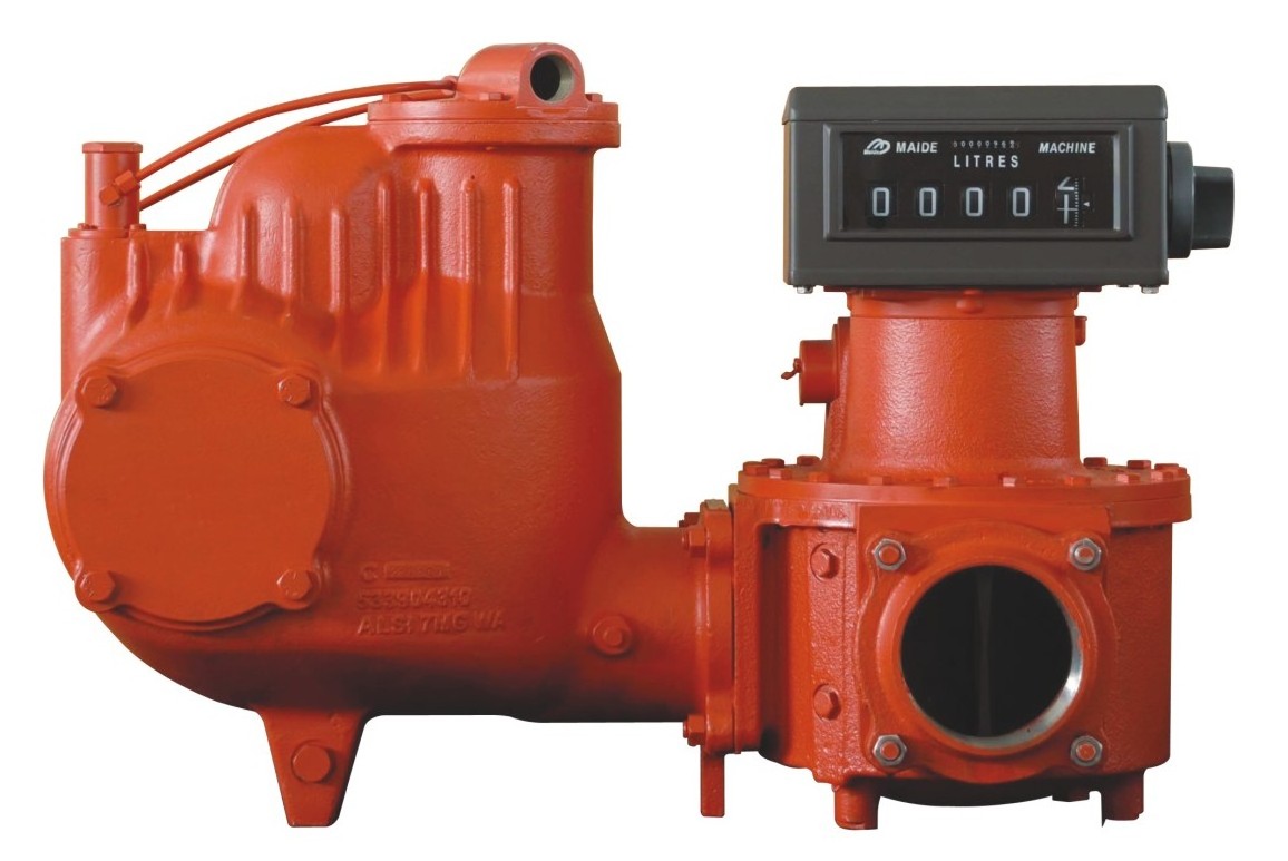 Smith Type Positive Displacement Flow Meter Fuel Station Uses High-precision 3