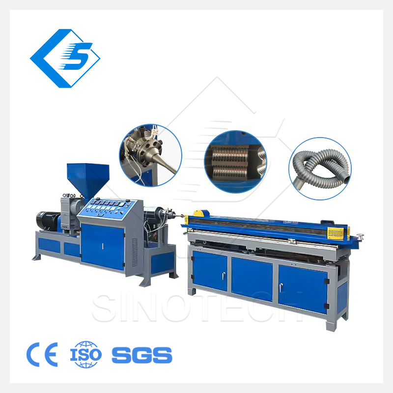 PP PE PVC Plastic Single Wall Flexible Corrugated Hose Mini Pipe Production Line Making Machines Extruders Machinery