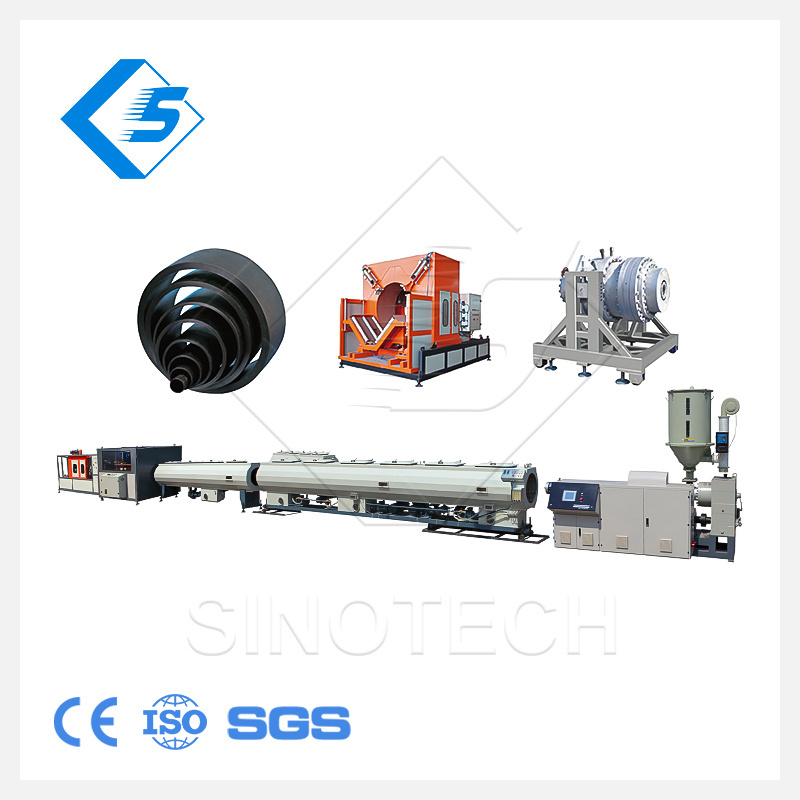 Extruder double Screw Plastic HDPE Pipe Polyethylene Production Line Price